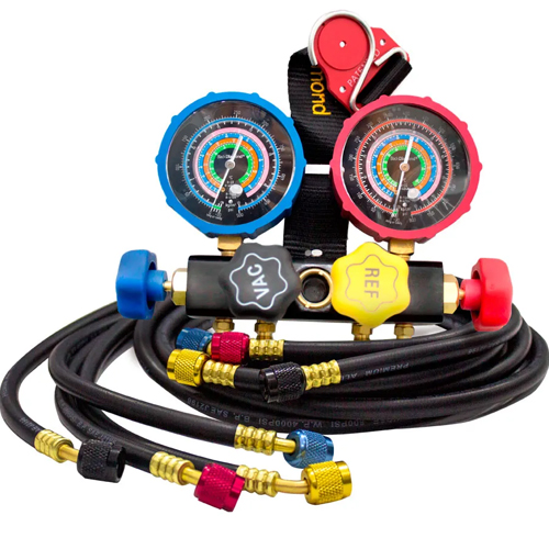 Produto CJ MANIFOLD BLACK D 4 VIAS C/ VISOR LIQ (24C15AS-M)